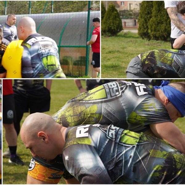 Męska gra w Gostyniu. Na pokazowy trening było wielu chętnych